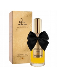 Массажное масло Light My Fire с ароматом карамели - 100 мл. - Bijoux Indiscrets - купить с доставкой в Керчи