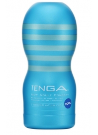 Мастурбатор с охлаждающей смазкой TENGA Original Vacuum Cup Cool - Tenga - в Керчи купить с доставкой