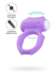 Фиолетовое виброкольцо на пенис Zort - A-toys - в Керчи купить с доставкой