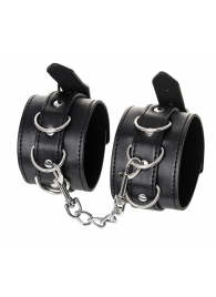 Черные оковы Anonymo из искусственной кожи - ToyFa - купить с доставкой в Керчи