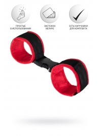 Красно-черные велюровые оковы Anonymo - ToyFa - купить с доставкой в Керчи