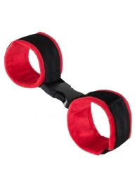 Красно-черные велюровые оковы Anonymo - ToyFa - купить с доставкой в Керчи