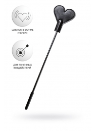 Черный стек со шлепком в форме сердца Anonymo - 35 см. - ToyFa - купить с доставкой в Керчи