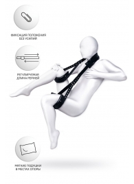 Черные кожаные стропы для фиксации Anonymo - ToyFa - купить с доставкой в Керчи