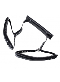 Черные кожаные стропы для фиксации Anonymo - ToyFa - купить с доставкой в Керчи