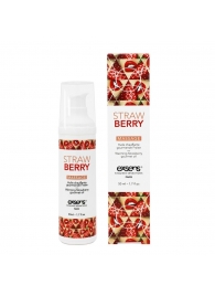 Разогревающее массажное масло  с ароматом клубники Gourmet Strawberry - 50 мл. - Exsens - купить с доставкой в Керчи