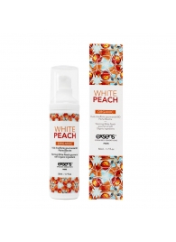 Разогревающее массажное масло Gourmet White Peach Organic с органическими ингредиентами - 50 мл. - Exsens - купить с доставкой в Керчи