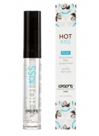 Блеск для губ Hot Kiss Coconut с ароматом кокоса - 7 мл. - Exsens - купить с доставкой в Керчи