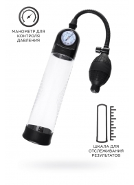 Прозрачная механическая помпа Roald с манометром - Sexus - в Керчи купить с доставкой