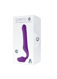 Лиловый безремневой страпон Queens M - Adrien Lastic - купить с доставкой в Керчи