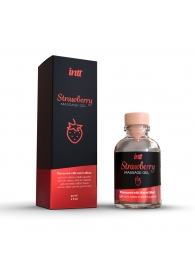 Массажный гель с ароматом клубники Strawberry - 30 мл. - INTT - купить с доставкой в Керчи