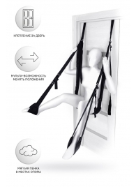 Черные секс-качели на дверь Anonymo №0505 - ToyFa - купить с доставкой в Керчи