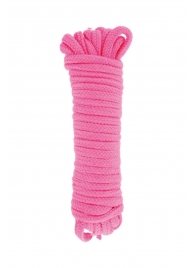 Розовая веревка для связывания Sweet Caress Rope - 10 метров - Sweet Caress - купить с доставкой в Керчи