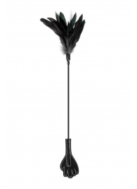 Двусторонний стек-щекоталка Sweet Caress Feather Whip - 58 см. - Sweet Caress - купить с доставкой в Керчи