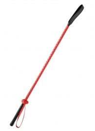 Красно-черный гладкий стек - 71 см. - Fetish Tentation - купить с доставкой в Керчи