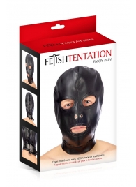 Маска-шлем с прорезями для глаз и рта - Fetish Tentation - купить с доставкой в Керчи