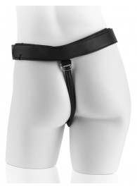 Страпон с телесной насадкой 7  Uncut with Strap on Harness - 18 см. - Pipedream - купить с доставкой в Керчи