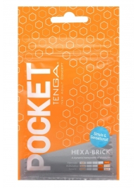 Карманный мастурбатор HEXA-BRICK - Tenga - в Керчи купить с доставкой