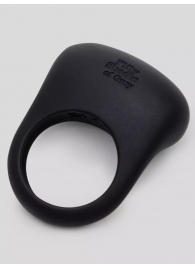 Черное эрекционное виброкольцо Sensation Rechargeable Vibrating Love Ring - Fifty Shades of Grey - в Керчи купить с доставкой