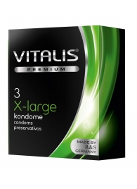Презервативы увеличенного размера VITALIS PREMIUM x-large - 3 шт. - Vitalis - купить с доставкой в Керчи