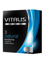 Классические презервативы VITALIS PREMIUM natural - 3 шт. - Vitalis - купить с доставкой в Керчи