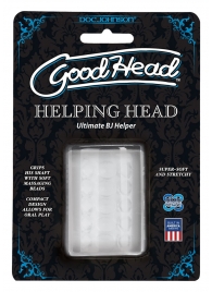 Прозрачный мастурбатор HELPING HEAD - Doc Johnson - в Керчи купить с доставкой