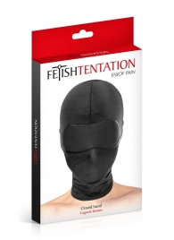 Сплошная маска-шлем с имитацией повязки для глаз - Fetish Tentation - купить с доставкой в Керчи
