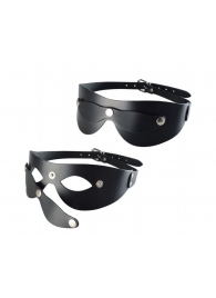 Черная кожаная маска  Новичок - Sitabella - купить с доставкой в Керчи