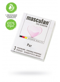 Супертонкие презервативы Masculan Pur - 3 шт. - Masculan - купить с доставкой в Керчи