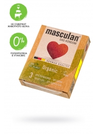 Экологически чистые презервативы Masculan Organic - 3 шт. - Masculan - купить с доставкой в Керчи