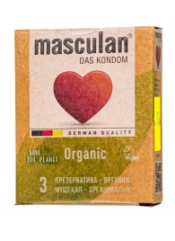 Экологически чистые презервативы Masculan Organic - 3 шт. - Masculan - купить с доставкой в Керчи