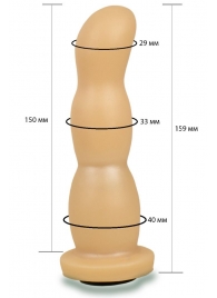 Телесная рельефная насадка Harness - 15,9 см. - LOVETOY (А-Полимер) - купить с доставкой в Керчи