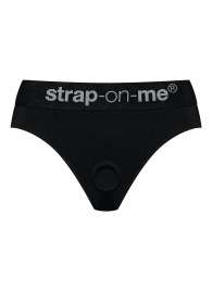 Черные трусики для насадок Heroine Lingerie Harness - size L - Strap-on-me - купить с доставкой в Керчи