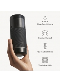 Черный мастурбатор с контролем всасывания Arcwave Pow Stroker - Arcwave - в Керчи купить с доставкой
