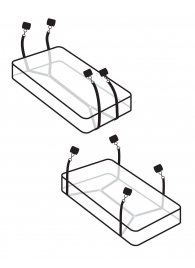 Фиксаторы для кровати WRAPAROUND MATTRESS RESTRAIN - Pipedream - купить с доставкой в Керчи