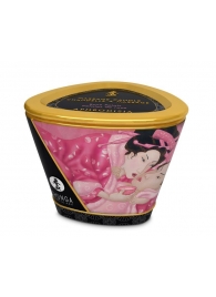 Массажная свеча Rose Petals с ароматом розы - 170 мл. - Shunga - купить с доставкой в Керчи