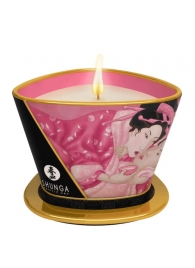 Массажная свеча Rose Petals с ароматом розы - 170 мл. - Shunga - купить с доставкой в Керчи