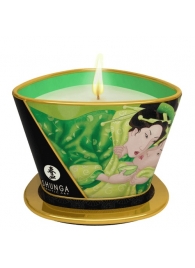 Массажная свеча Exotic Green Tea с ароматом зелёного чая - 170 мл. - Shunga - купить с доставкой в Керчи