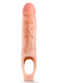 Телесная насадка на пенис 9 Inch Cock Sheath Extender - 22,2 см. - Blush Novelties - в Керчи купить с доставкой