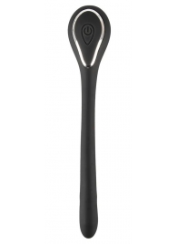 Черный гибкий уретральный стимулятор с вибрацией Vibrating Bendable Dilator - 13,5 см. - Orion - купить с доставкой в Керчи