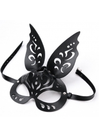 Черная ажурная маска  Зайка  с ушками - Crazy Handmade - купить с доставкой в Керчи