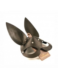 Черная гладкая маска  Зайка  с длинными ушками - Crazy Handmade - купить с доставкой в Керчи