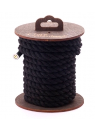 Черная хлопковая веревка для бондажа на катушке - 5 м. - Crazy Handmade - купить с доставкой в Керчи
