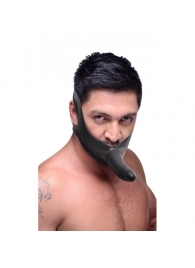 Черный кляп-страпон Masters Mini Face Fuck Strap-On - 14 см. - XR Brands - купить с доставкой в Керчи