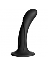 Черная изогнутая насадка Vac-U-Lock G-Spot - 16,5 см. - Doc Johnson - купить с доставкой в Керчи