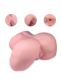 Реалистичный мастурбатор-полуторс с 2 рабочими отверстиями - S-HANDE - в Керчи купить с доставкой