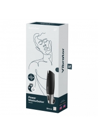 Черный мастурбатор с вибрацией Power Masturbator - Satisfyer - в Керчи купить с доставкой