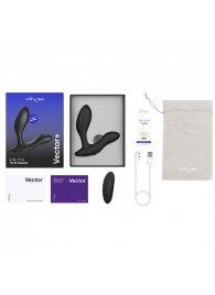Черный анальный вибратор We-Vibe Vector+ - We-vibe - в Керчи купить с доставкой