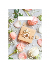 Полиэтиленовый пакет  Подарочек  с вырубной усиленной ручкой - 20 х 30 см. - Сима-Ленд - купить с доставкой в Керчи