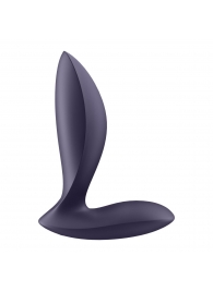 Фиолетовый анальный вибростимулятор Power Plug - Satisfyer - в Керчи купить с доставкой